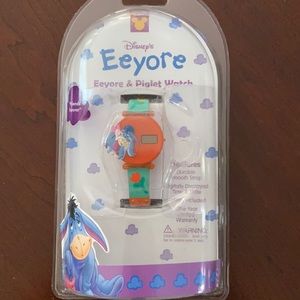 NWT Classic Vintage Disney Eeyore Piglet kids watch SEALED